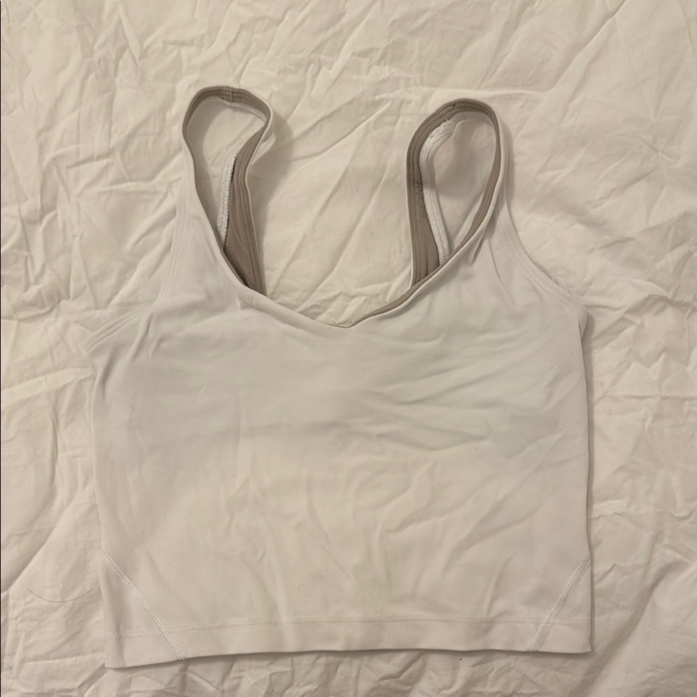 White Lululemon Align Tank